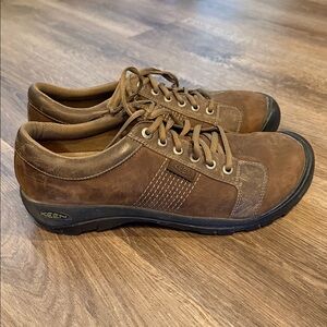 Keen Men's Size 12 Austin Brown Leather Oxford Shoe